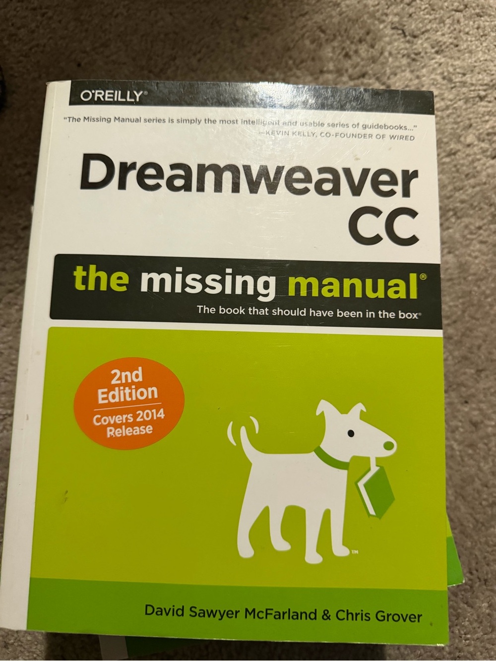 Dreamweaver CC The Missing Manual - White and Green Cover